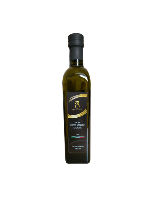 Bottiglia 500 ml d'olio extravergine d'oliva
